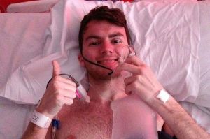 Here's Stephen Sutton (A widely used image from the press and online)